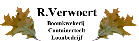 R. Verwoert – Boomkwekerij en loonbedrijf Logo